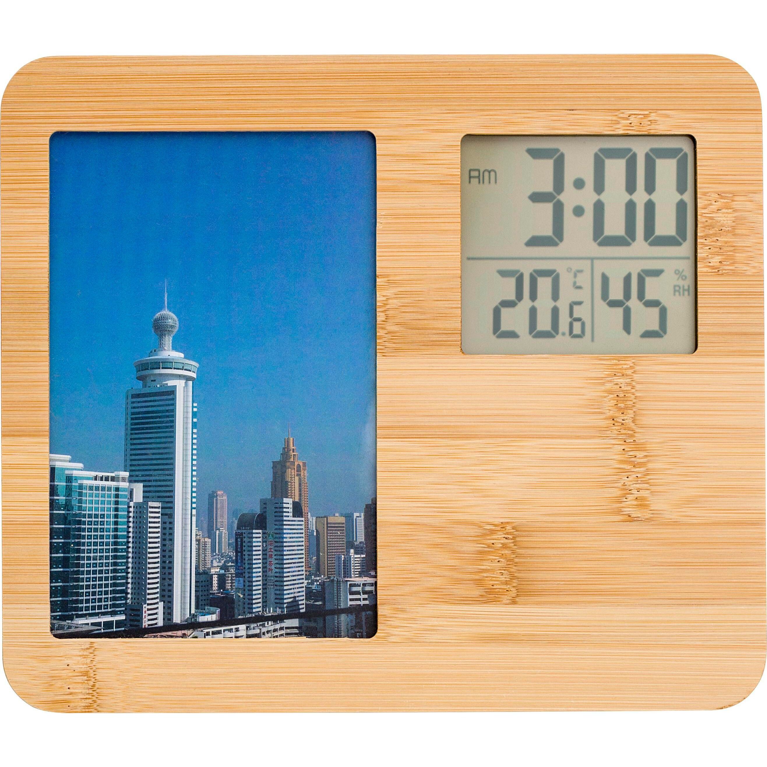 Wetterstation aus Bambus Colton - braun-236