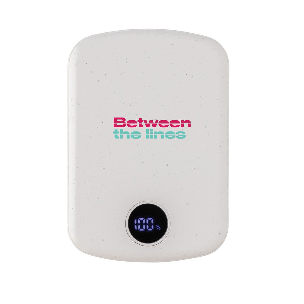 MagBoost 5.000mAh magnetische Powerbank aus RCS rec. Plastik - weiß-745