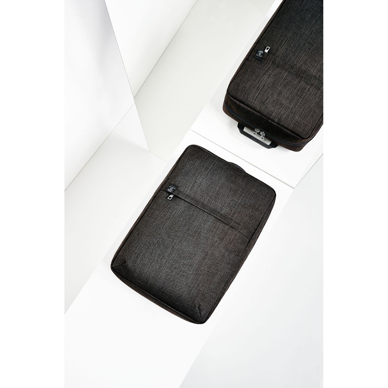 Notebook-Rucksack EUROPE - schwarz meliert-65