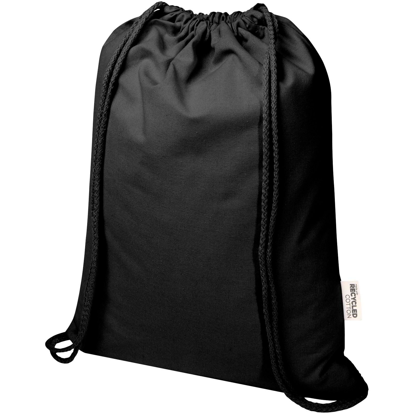 Oregon Blend 140 g/m² GRS-recycelter Turnbeutel 5 L  - schwarz-854