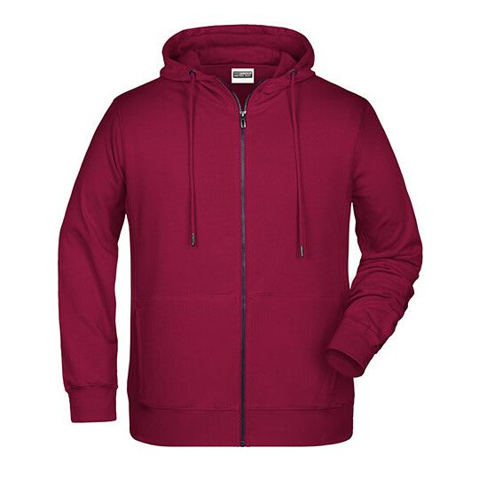 Men´s Zip-Hoody - wine-479