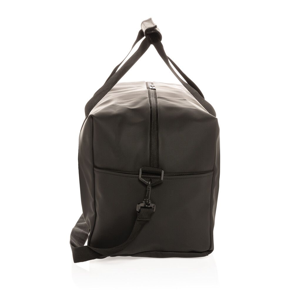 Schicke PU Wochenendtasche - schwarz-40