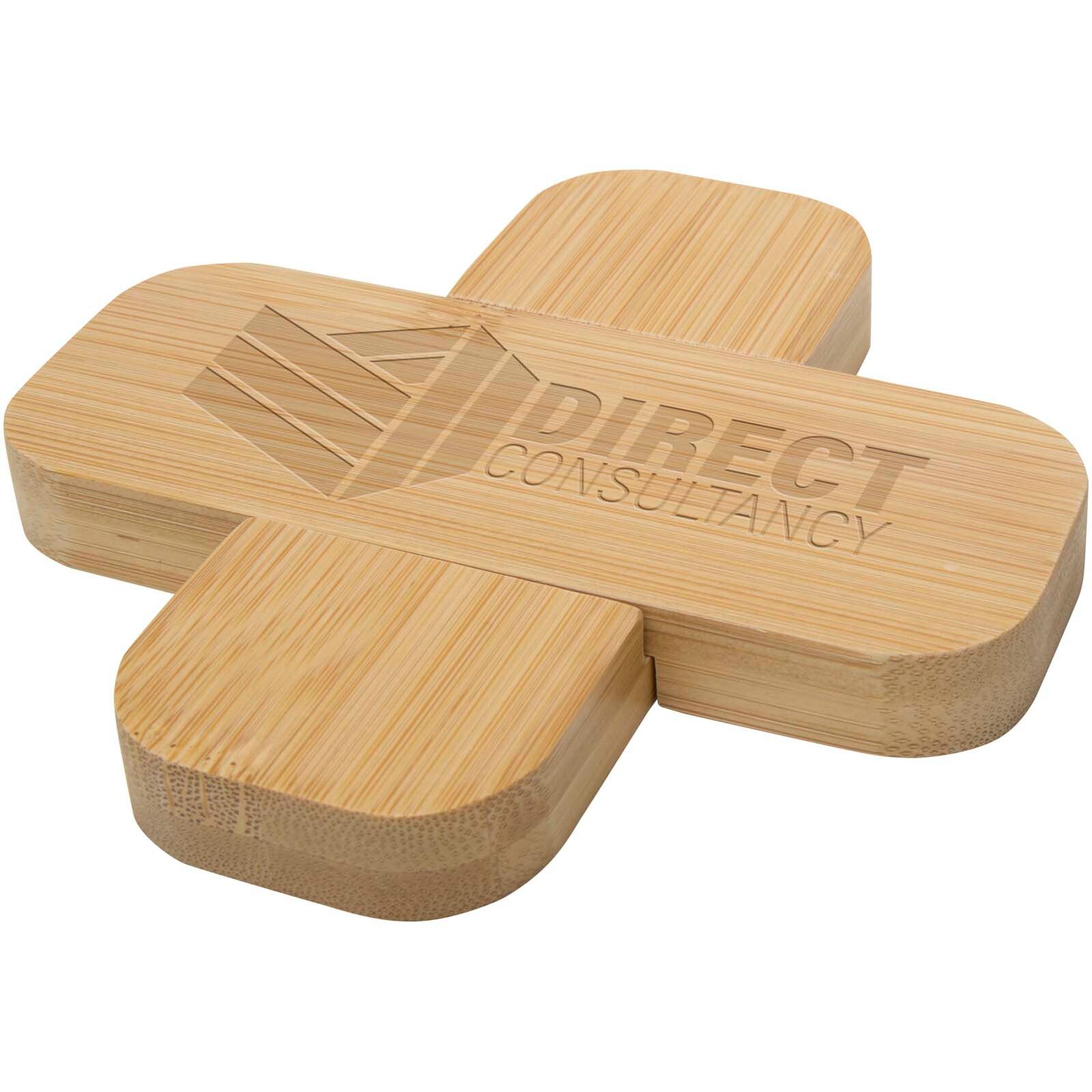 Croc Untersetzer aus Bambus – klein - natur-918