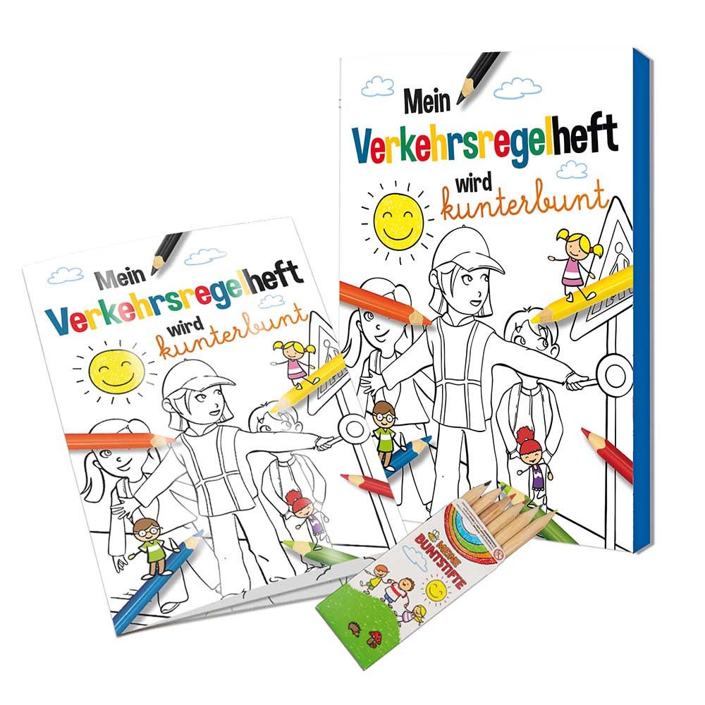 Malbuch / Mal-Set A6 - Verkehr - Malset mit individuellen Vorder- und Rückseiten-880