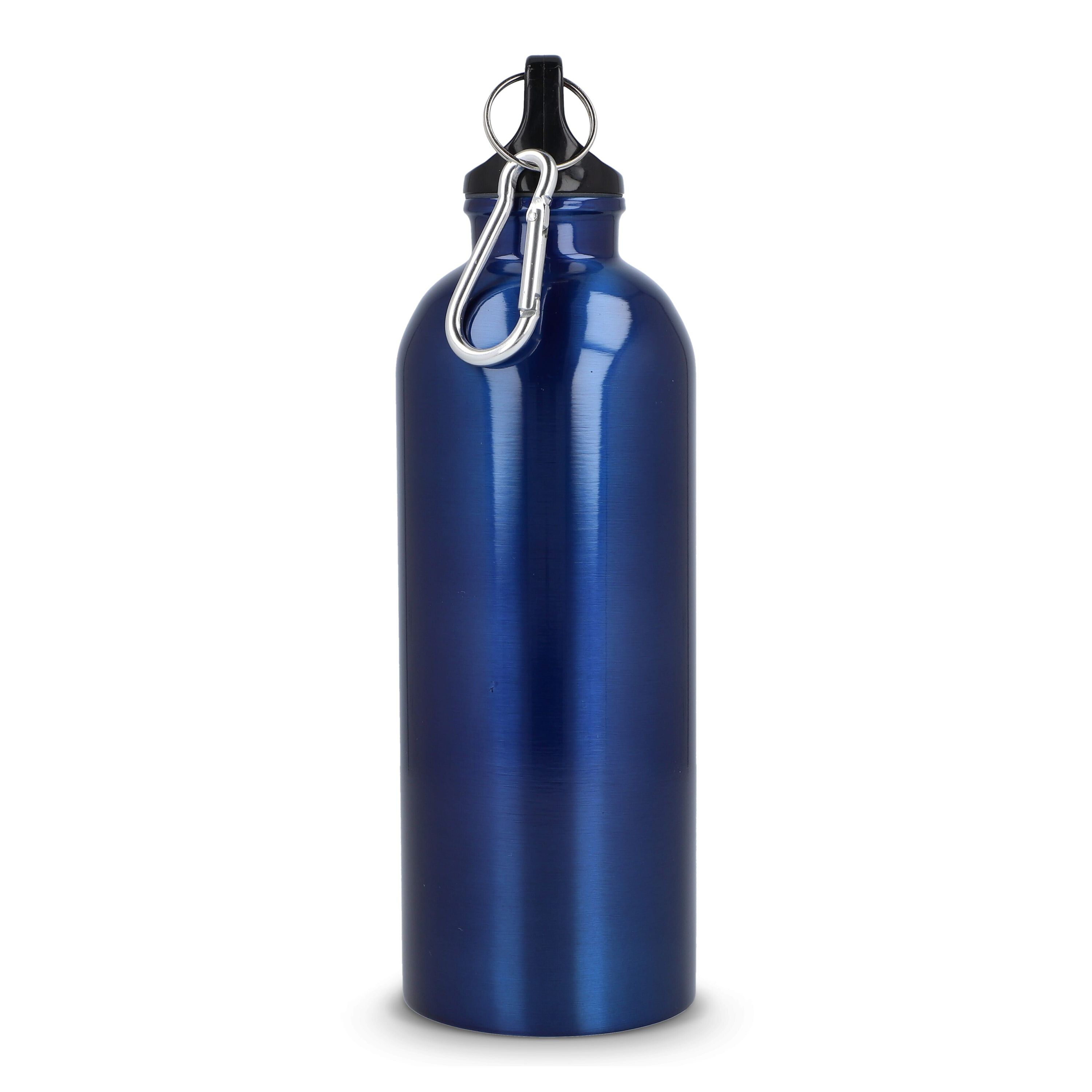 R-Edelstahl einwandige Flasche mit Karabiner 500 ml - blau-729
