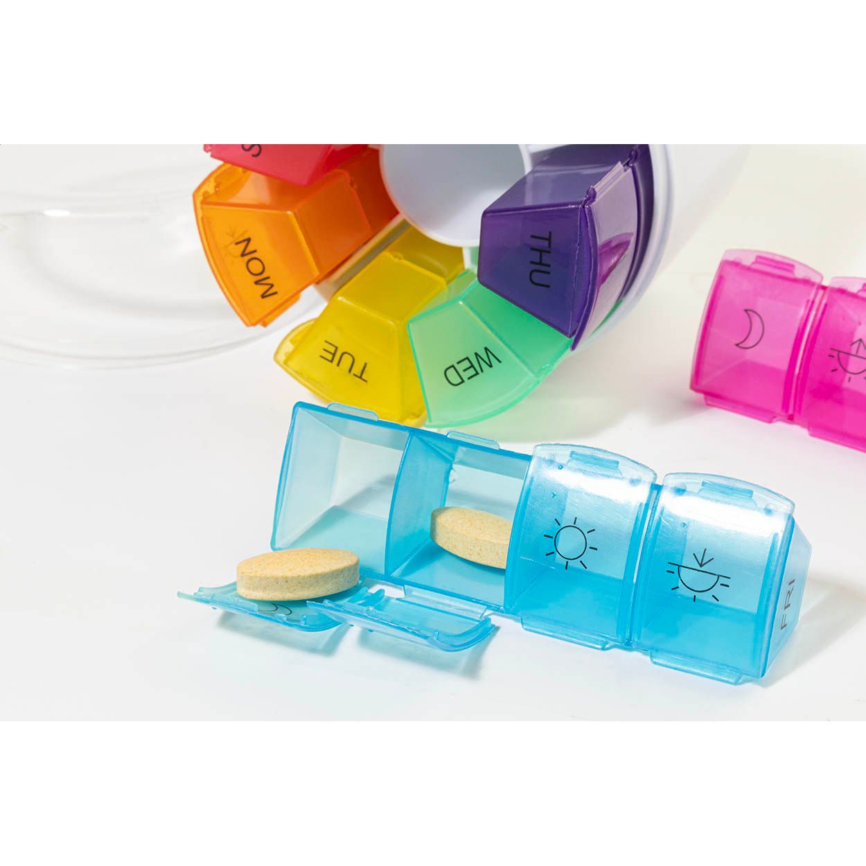 Everypill RABS Tablettendosenset - weiß-216