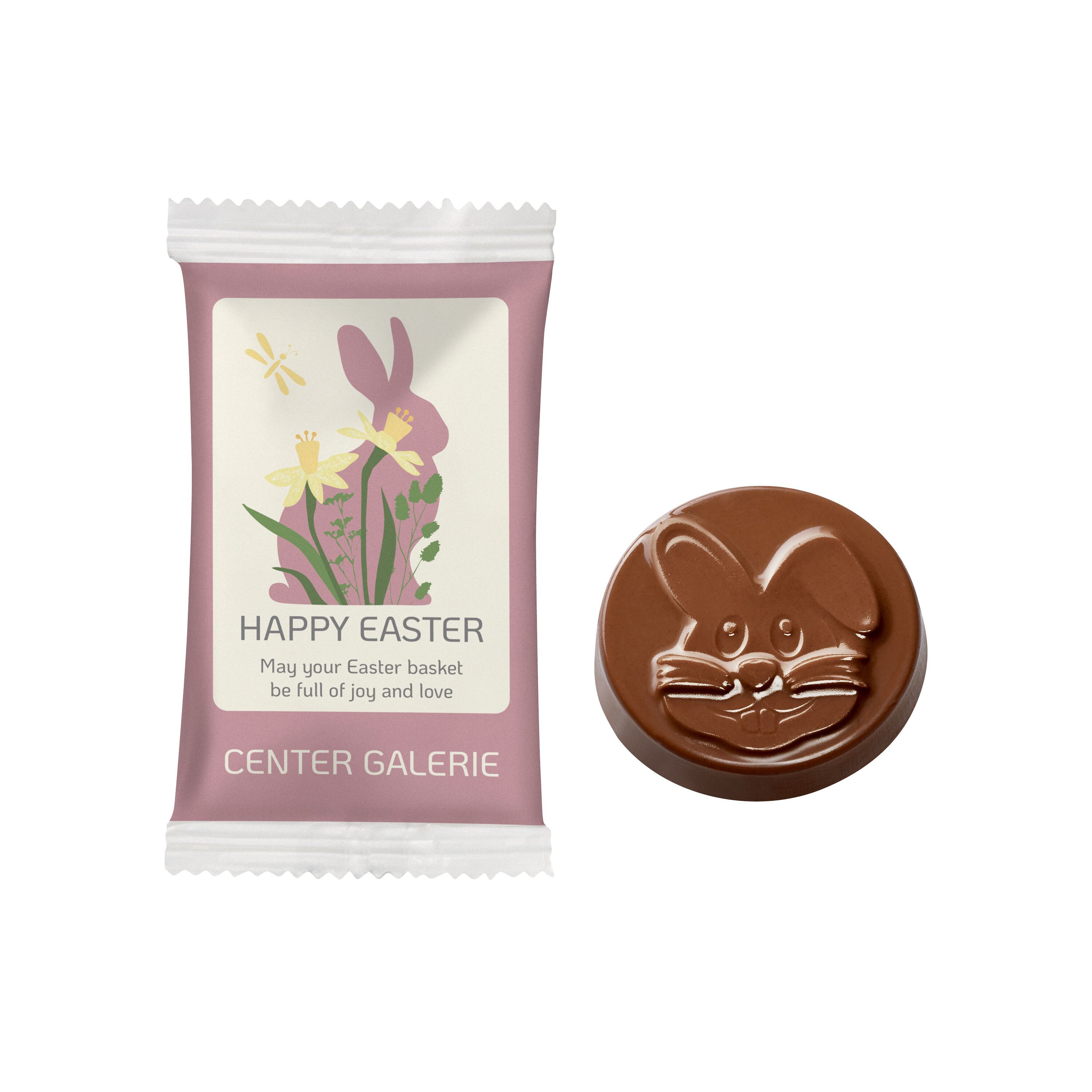 Schokotaler Osterhase im Papierflowpack-712
