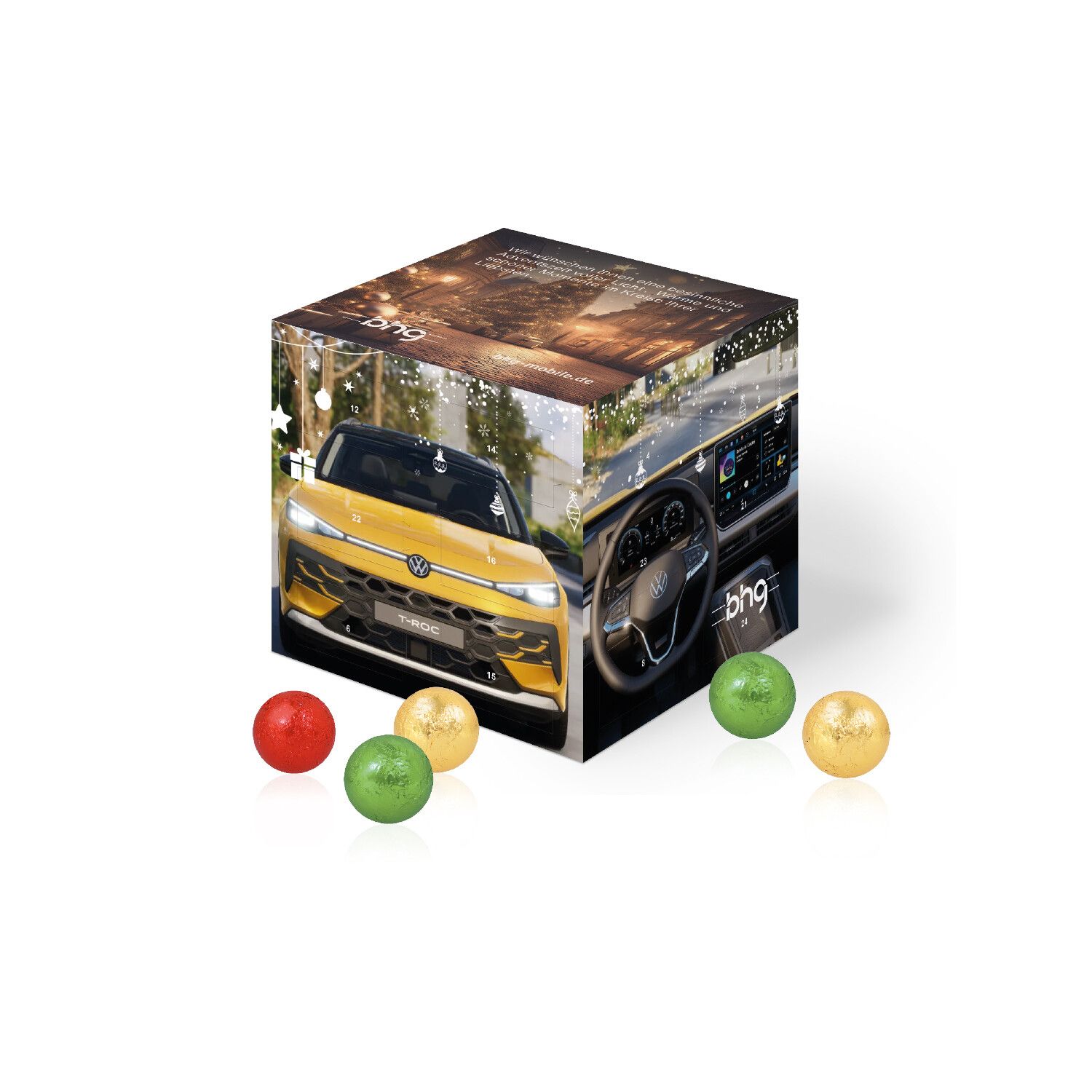 Adventskalender "Cube" mit Fairtrade® Schokolade-704