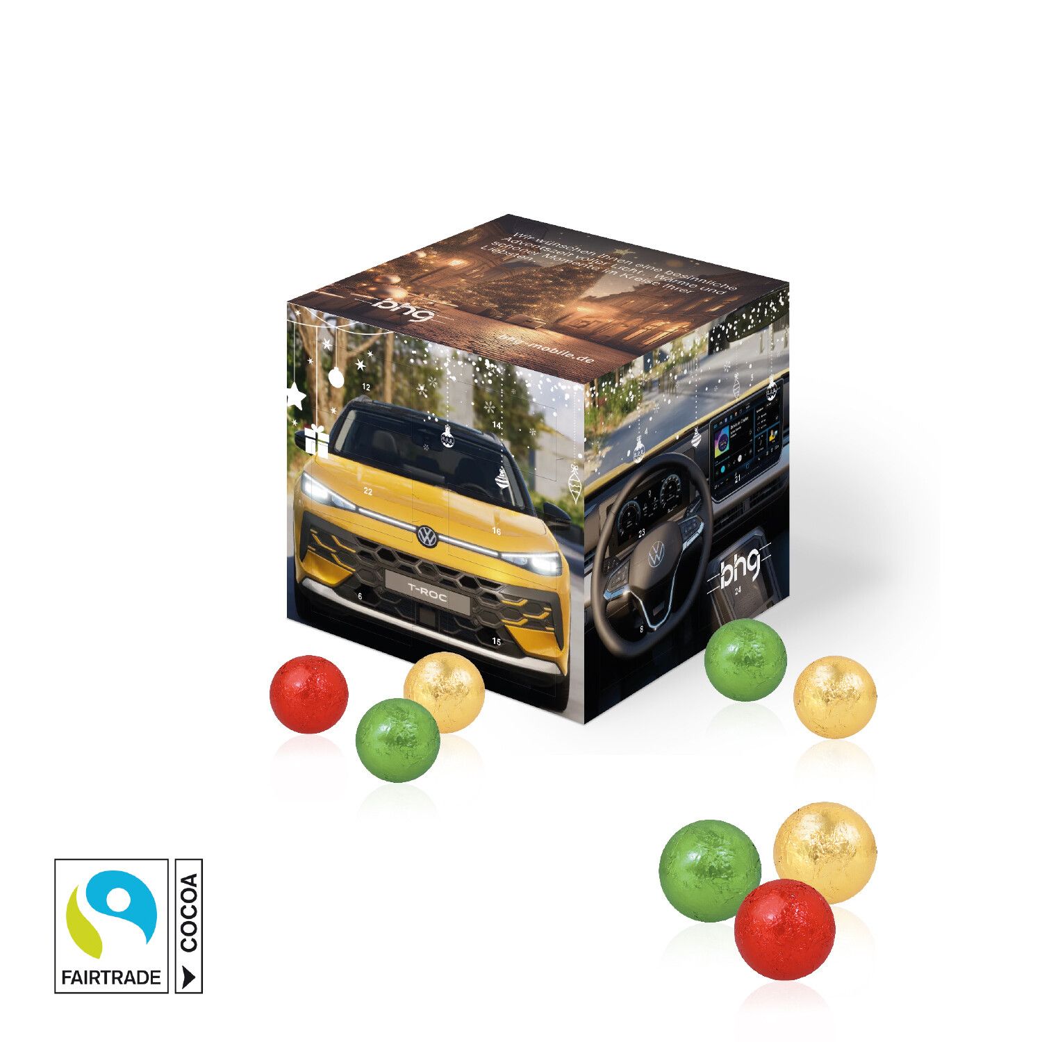 Adventskalender "Cube" mit Fairtrade® Schokolade-704