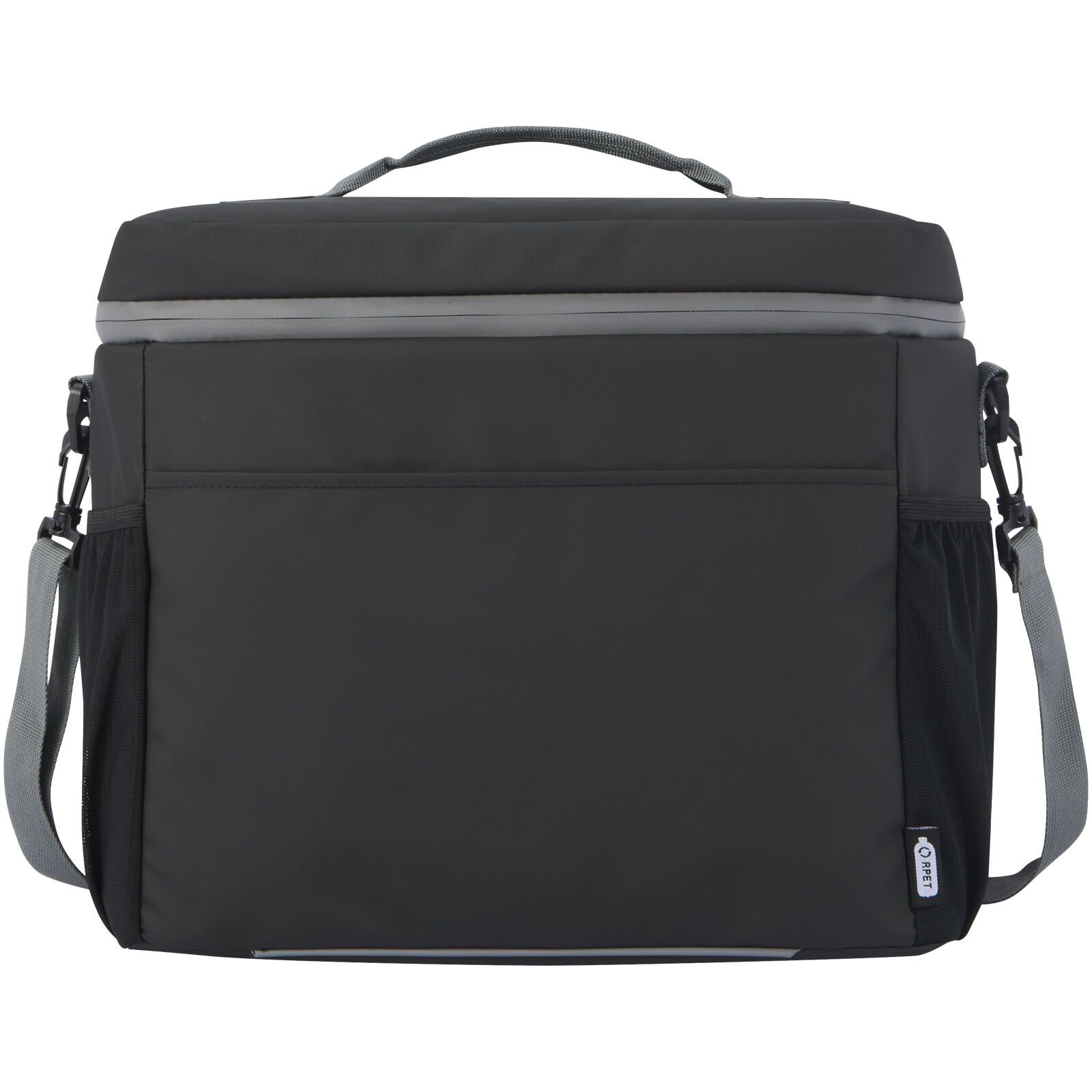 Aqua wasserabweisende Kühltasche für 20 Dosen aus GRS Recyclingmaterial 22 L - schwarz-881