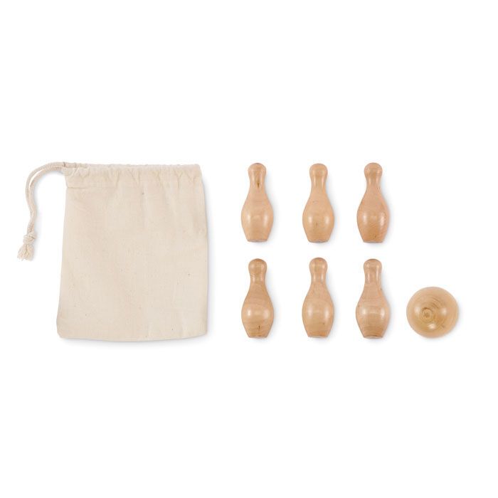 Mini-Bowling-Set Kiefernholz BOLITO - holz-933