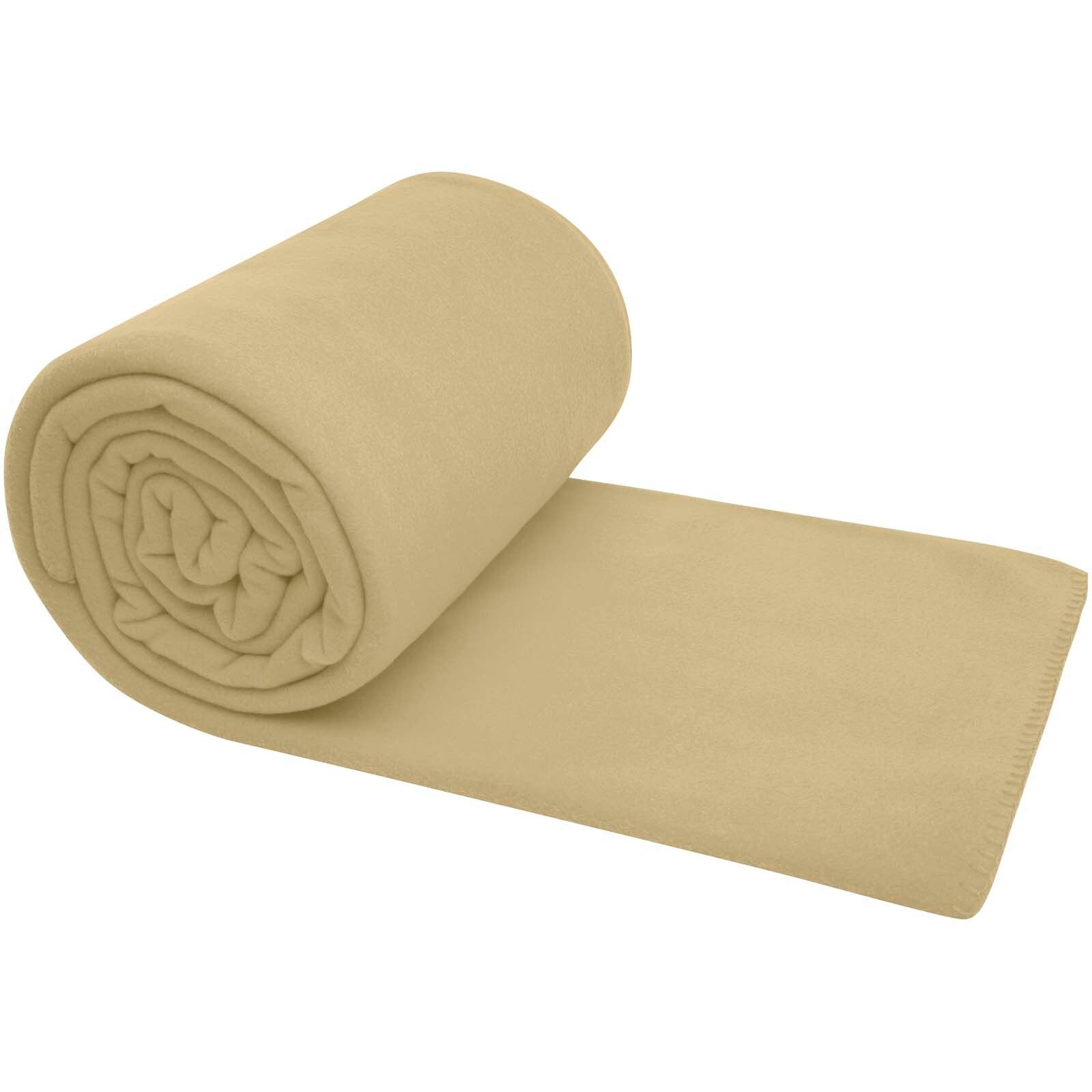 Huggy Fleecedecke mit Hülle 220 × 250 cm - beige-359