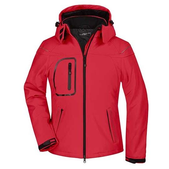 Ladies´ Winter Softshell Jacket - red-282