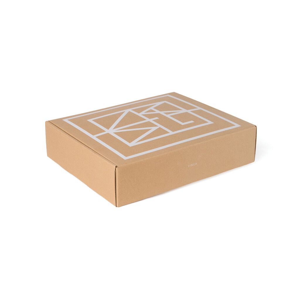VINGA Monogram GRS Decke - grau-787