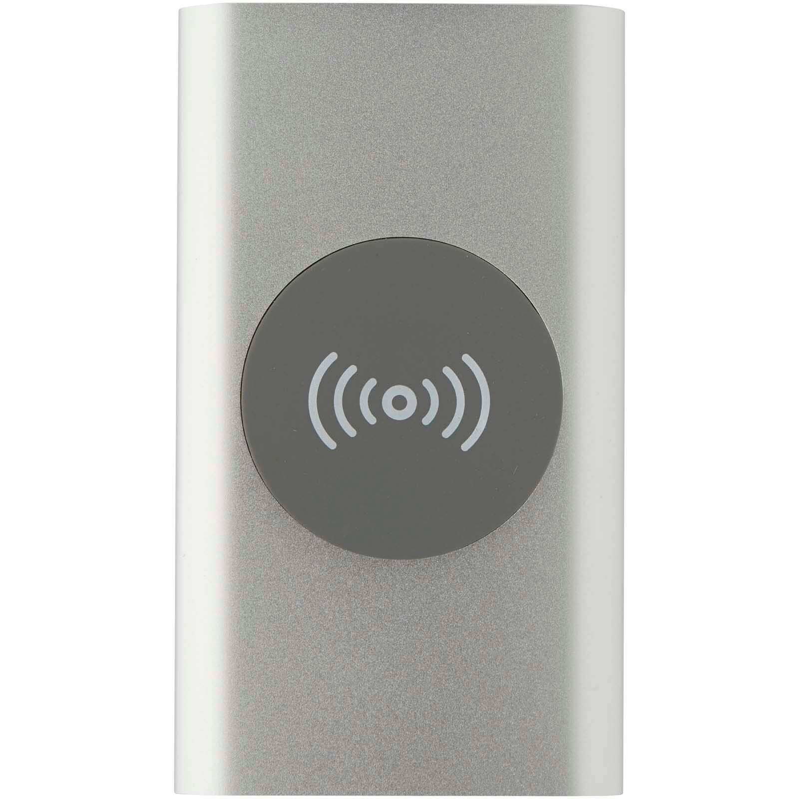 Juice 4000 mAh Typ-C kabellose Powerbank aus recyceltem Aluminium  - silber-541