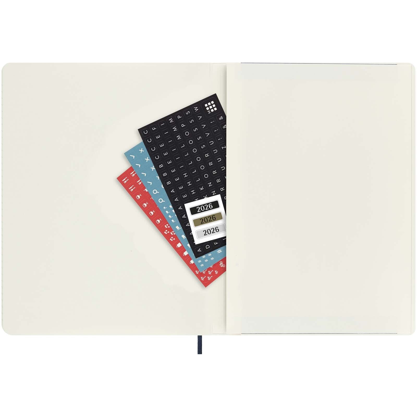 Moleskine Softcover 12 Monate Wochenkalender XL - saphir-990