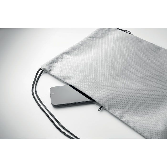 Beutel mit Kordelzug 420D RPET DAYKIT - weiß-351