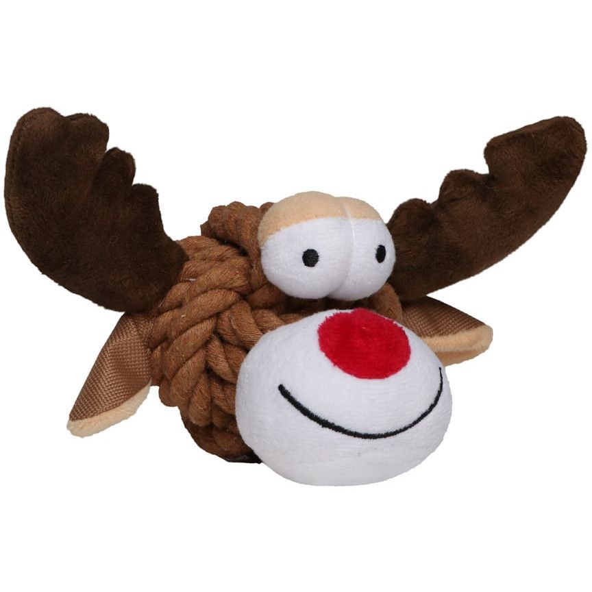 MiniFeet® Hundespielzeug Knotentier Elch - bunt-386