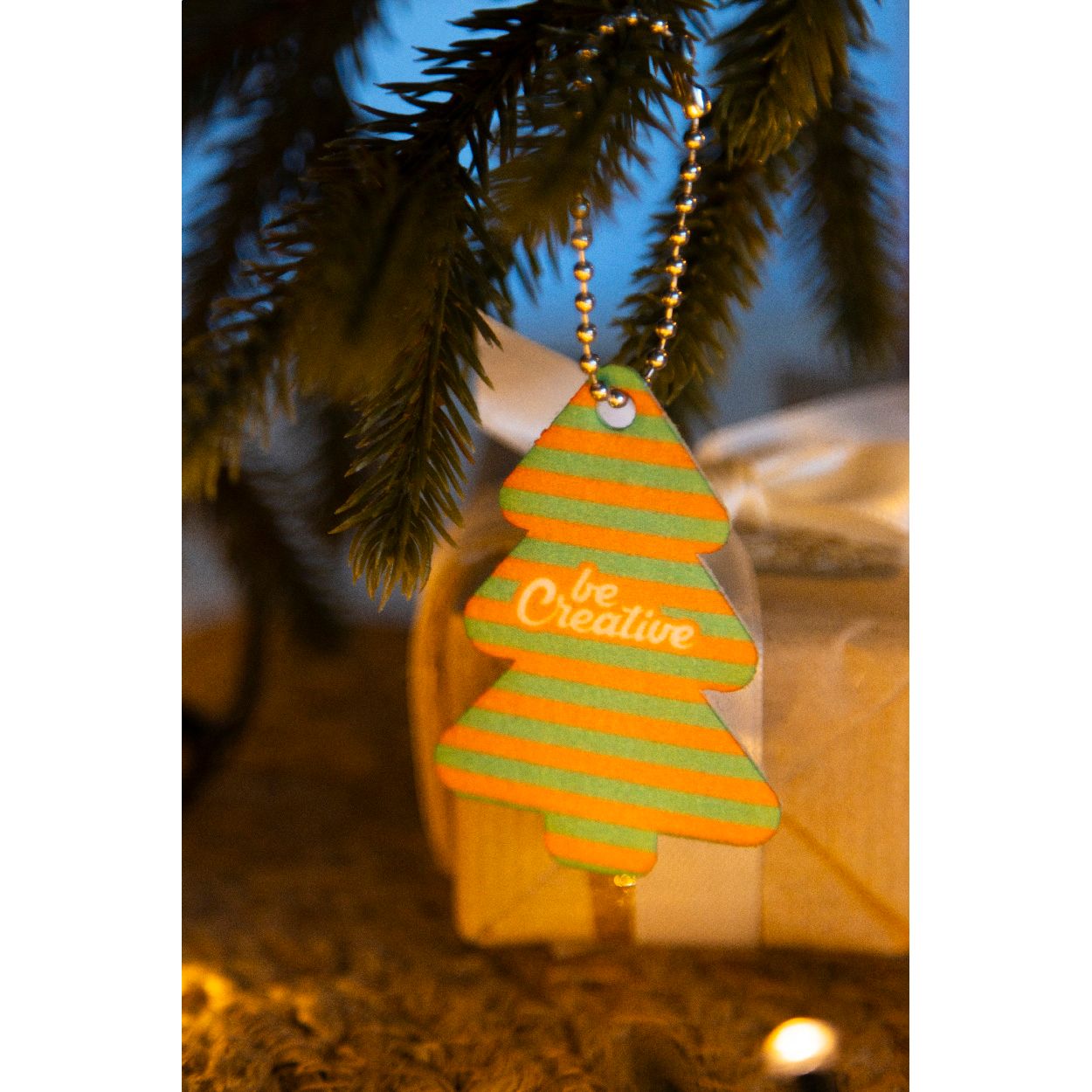 CreaFelt Key Xmas Schlüsselanhänger Weihnachten, Weihnachtsbaum - weiß-57