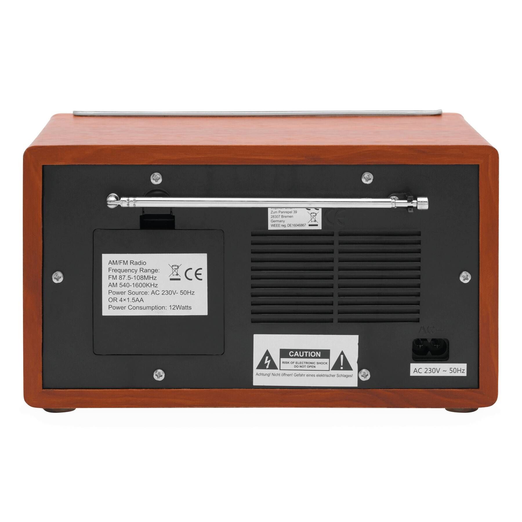 AM/ FM-Radio CLASSIC - braun - silber-590