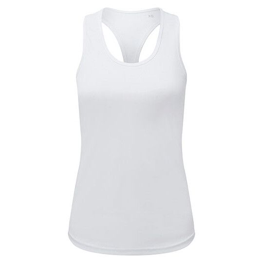 Women´s Recycled Performance Slim Racer Back Vest - white-776