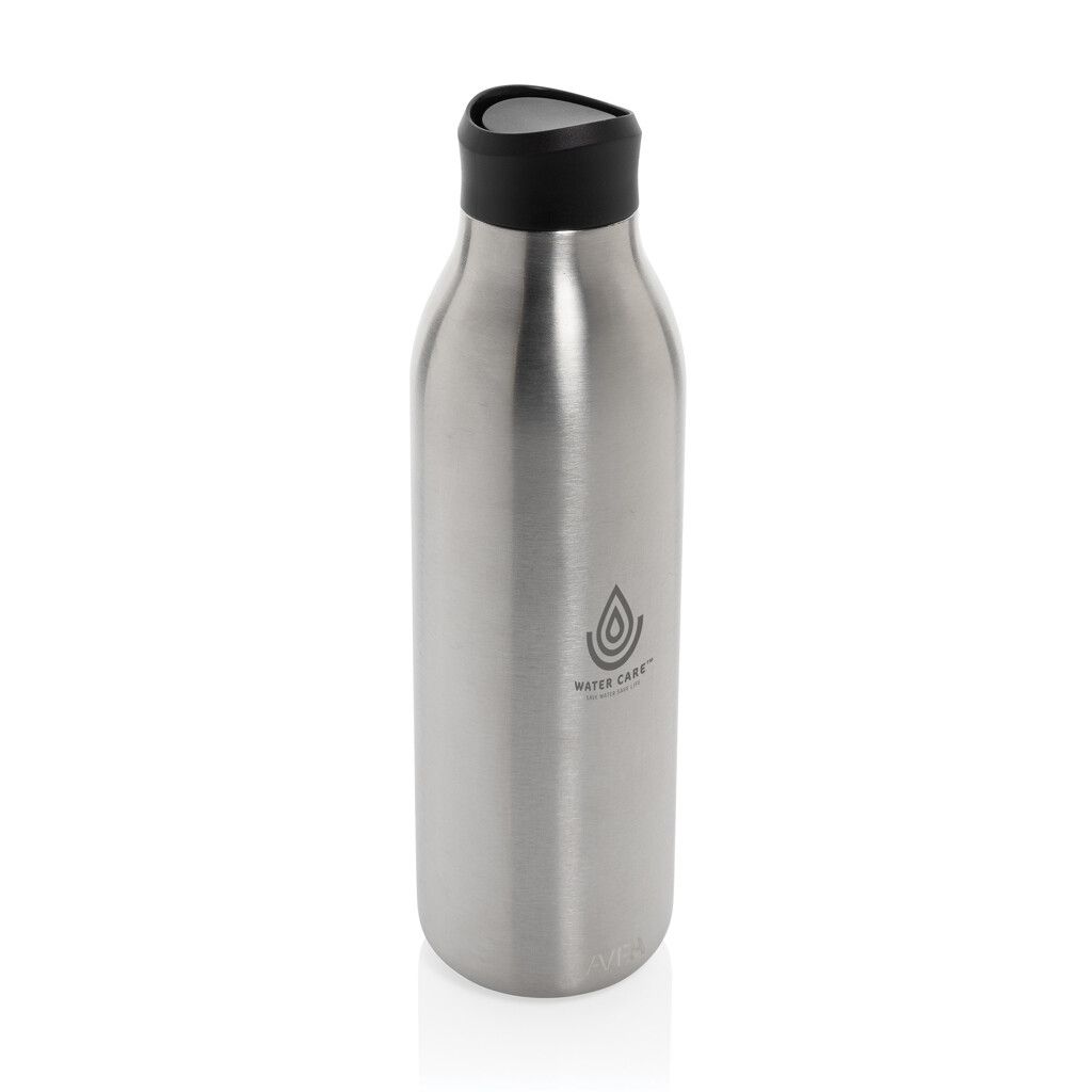 Avira Alok 360 Klick-Wasserflasche aus RCS rec. Stahl, 600ml - silber-235