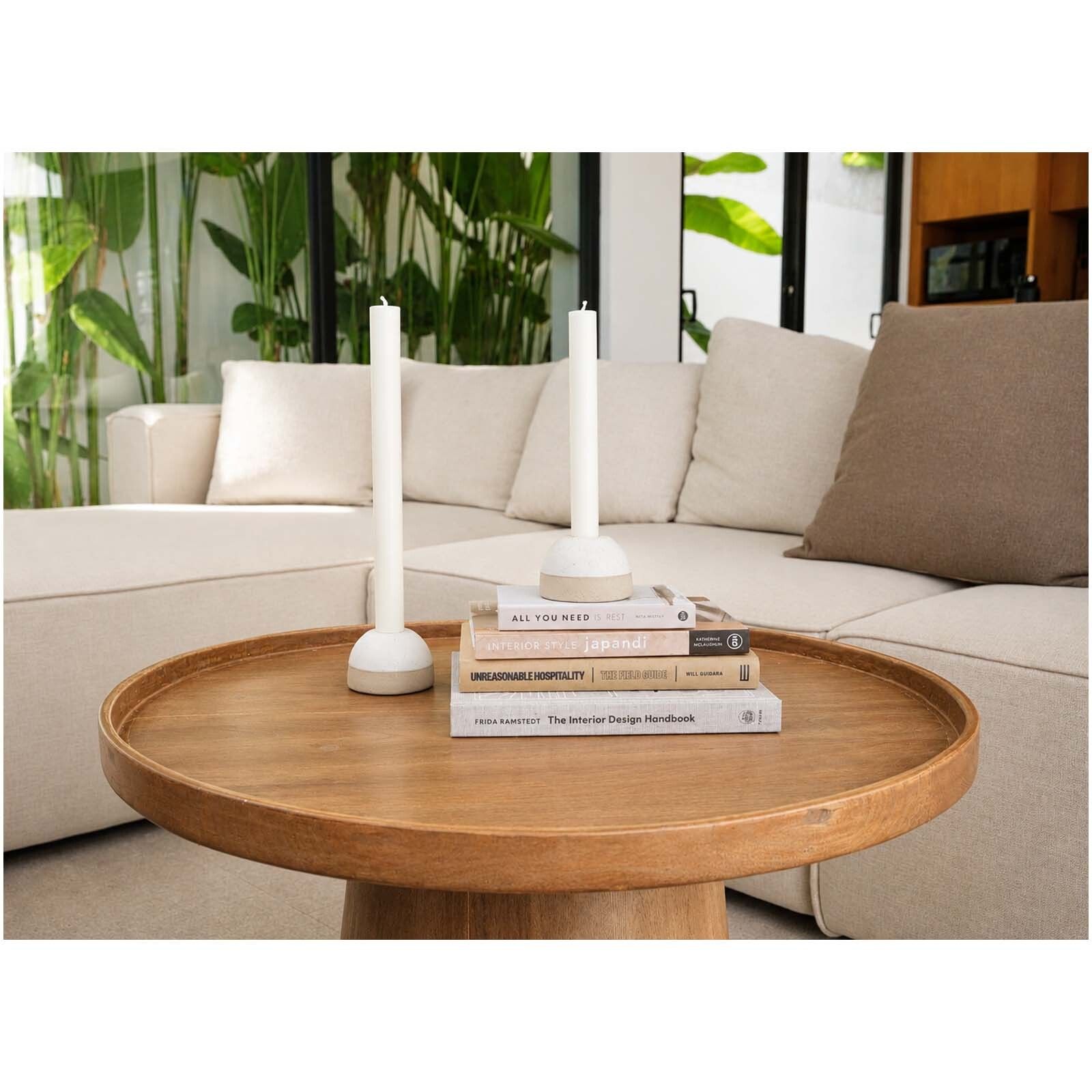 Originalhome ReCllay Kerzenständer Set - weiss-577