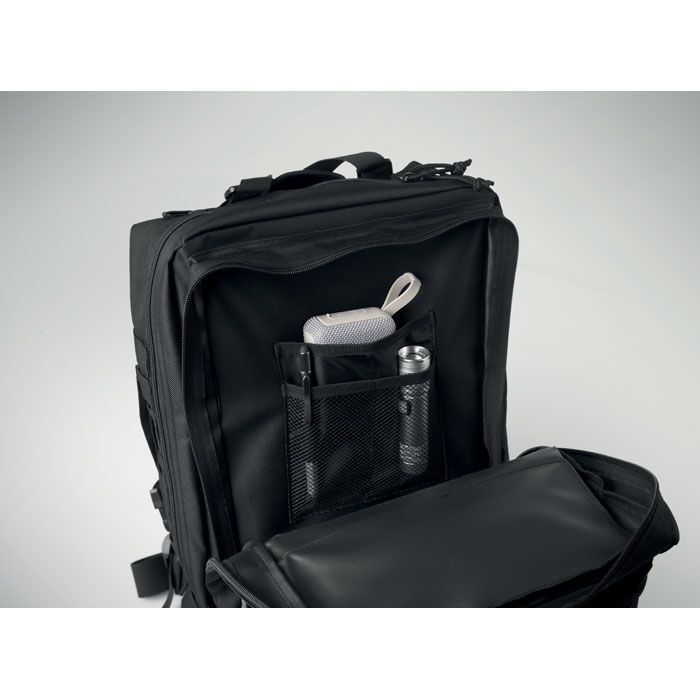 Outdoor-Rucksack 600D RPET CARRYCONFI - schwarz-129