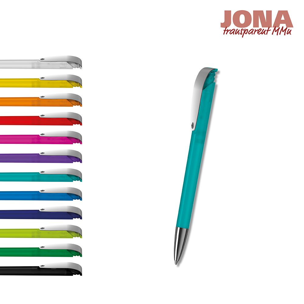 Druckkugelschreiber Jona transparent MMn - dunkelblau transparent-219