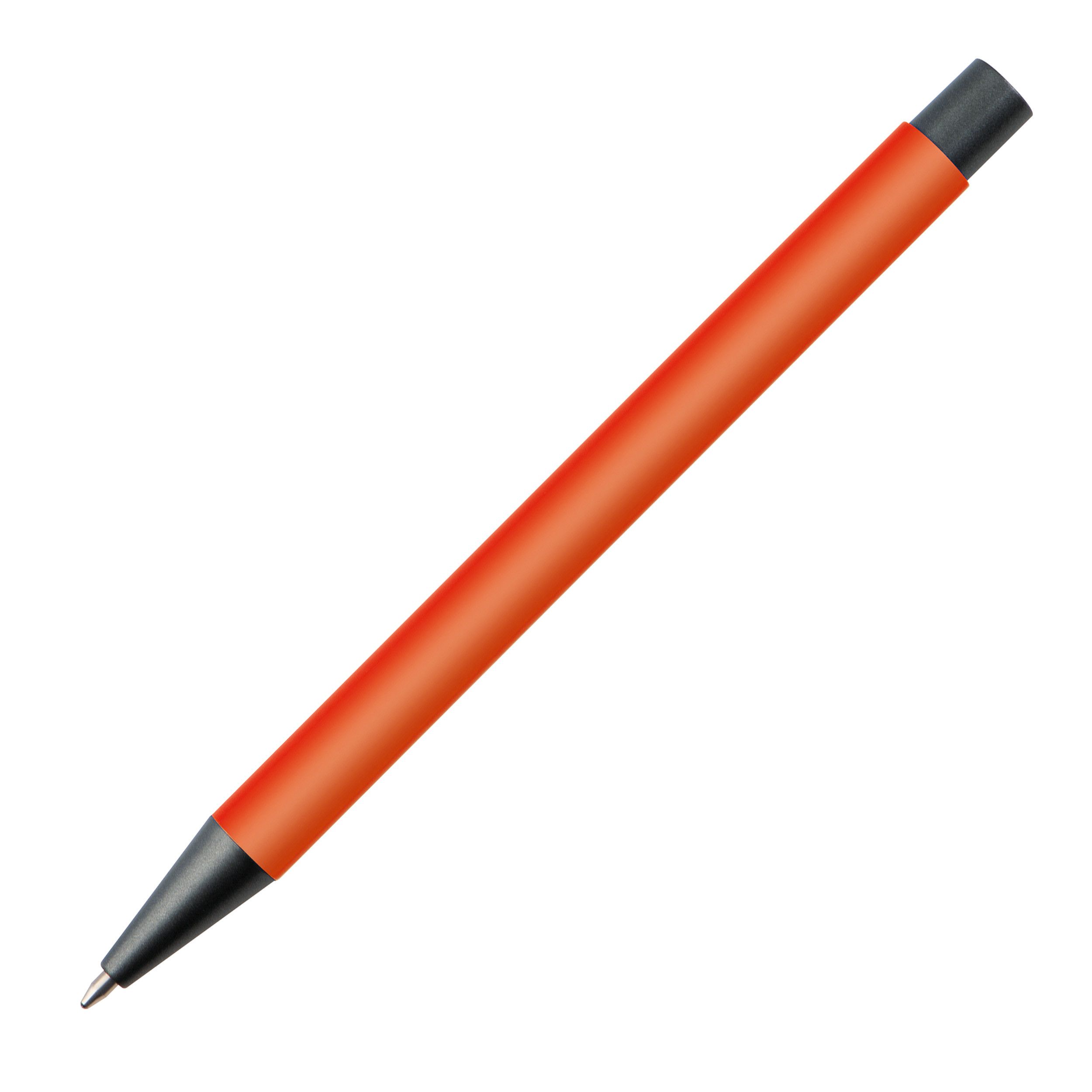 Matter Kugelschreiber mit Metallclip  - orange-828