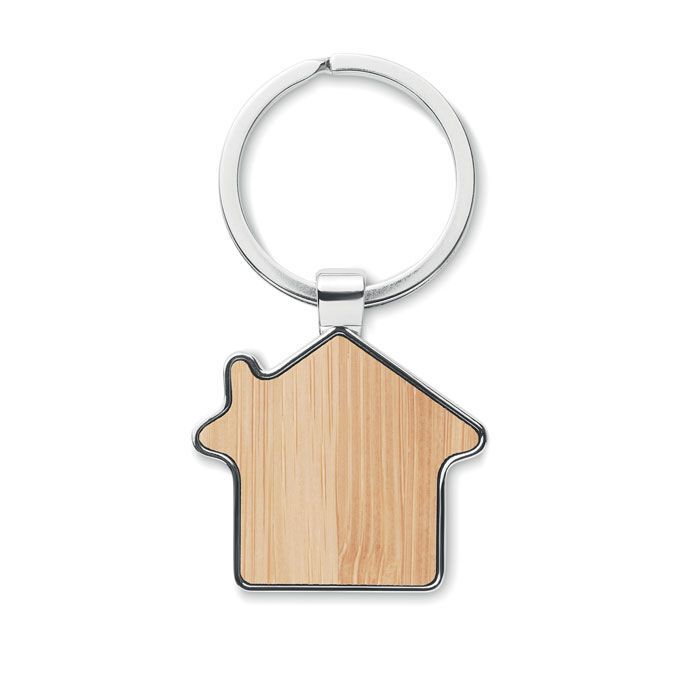 Schlüsselring Bambus, Haus BURNIE - holz-565