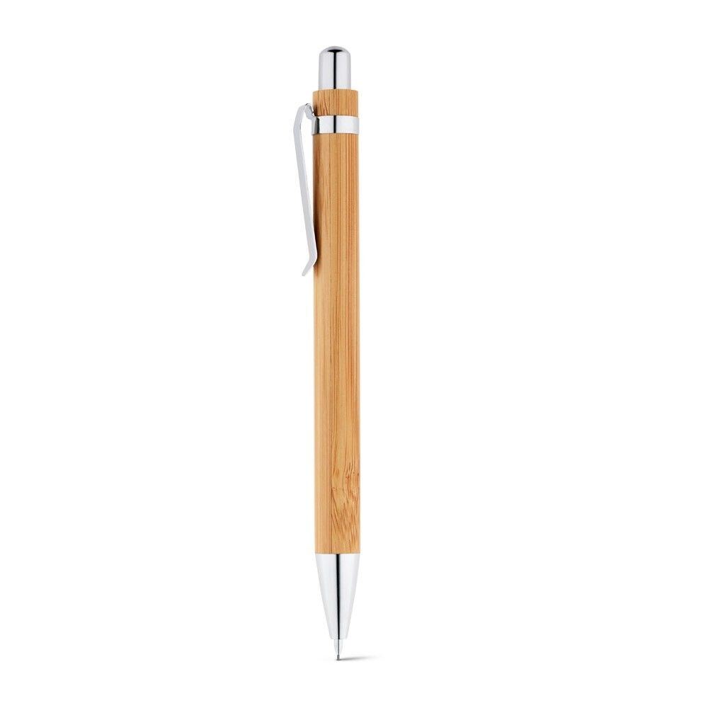 GREENY Schreibset mit Kugelschreiber und Minenbleistift aus Bambus - natur-397