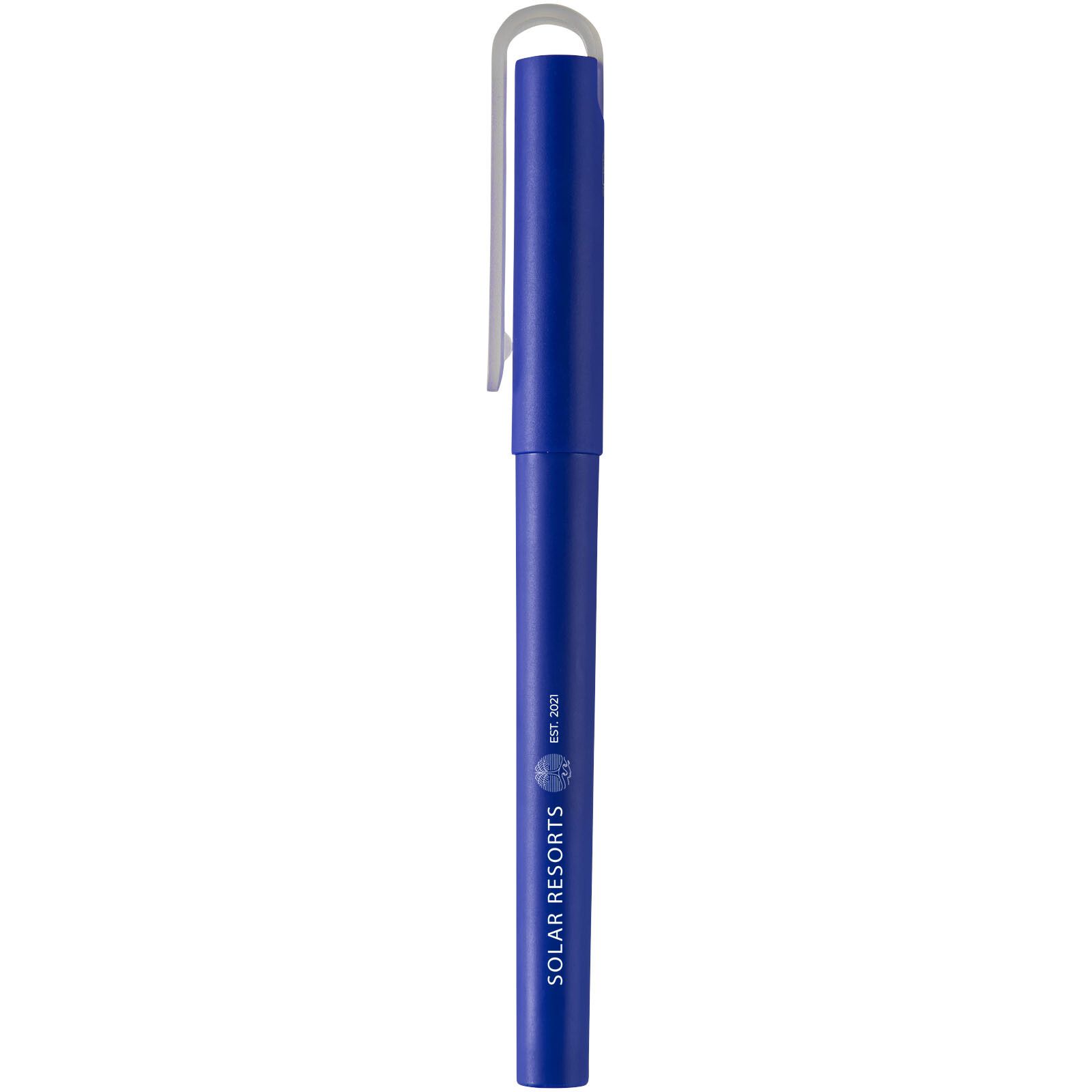 Mauna recycelter PET Gel-Rollerbal (schwarze Mine) - royalblau-873