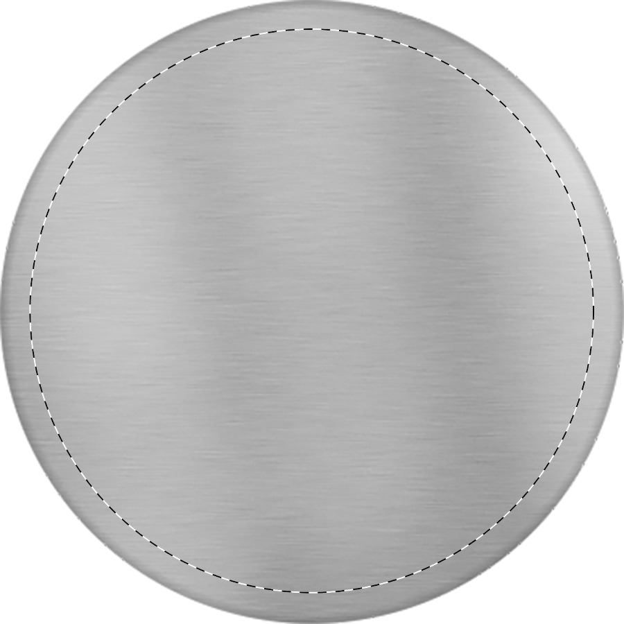 Veredelungsposition Metallplättchen