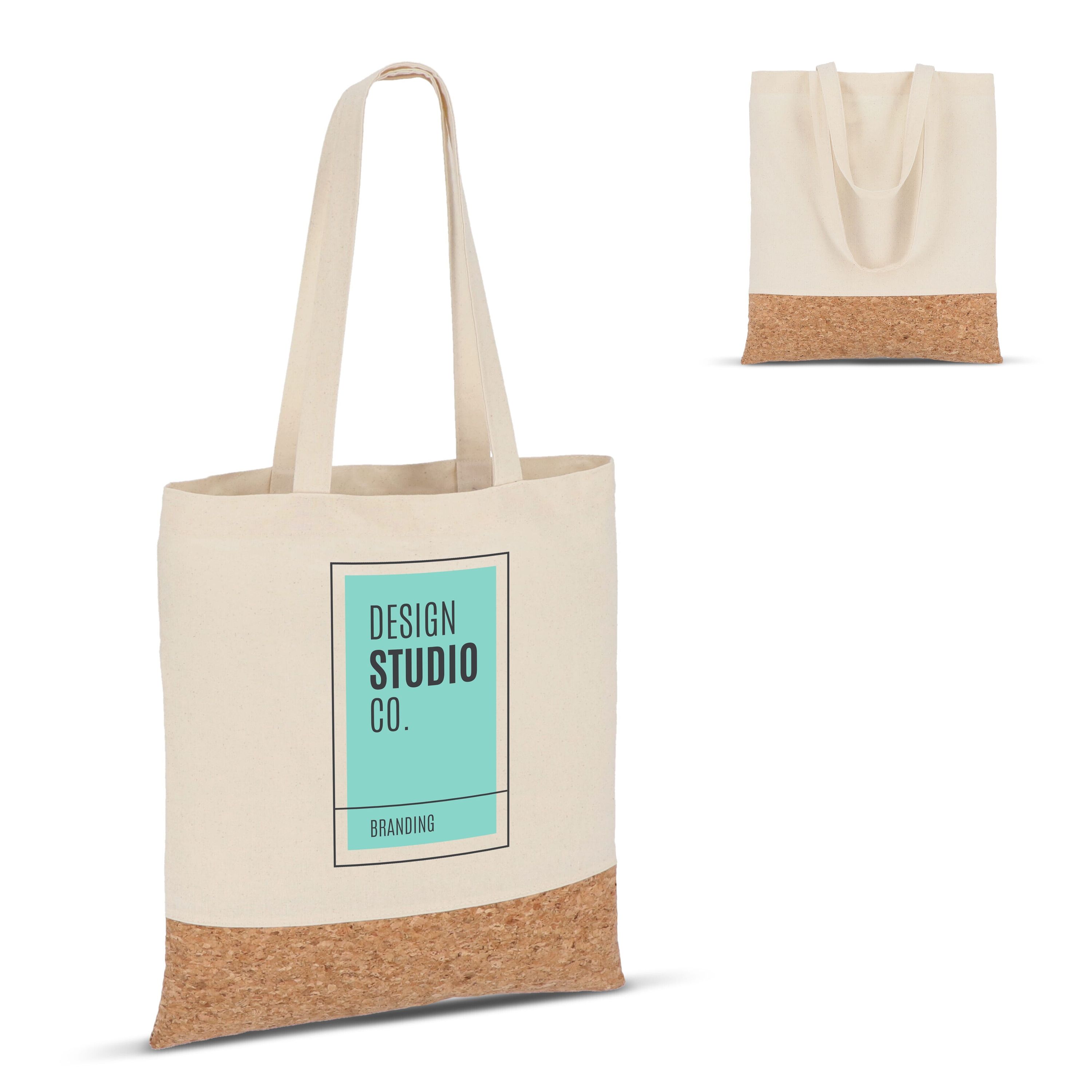 Tragetasche Baumwolle & Kork 170g/m² 35 x 40cm - natur-965