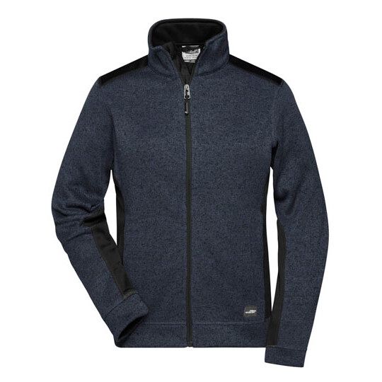 Ladies´ Knitted Workwear Fleece Jacket -STRONG- - navy - navy-773