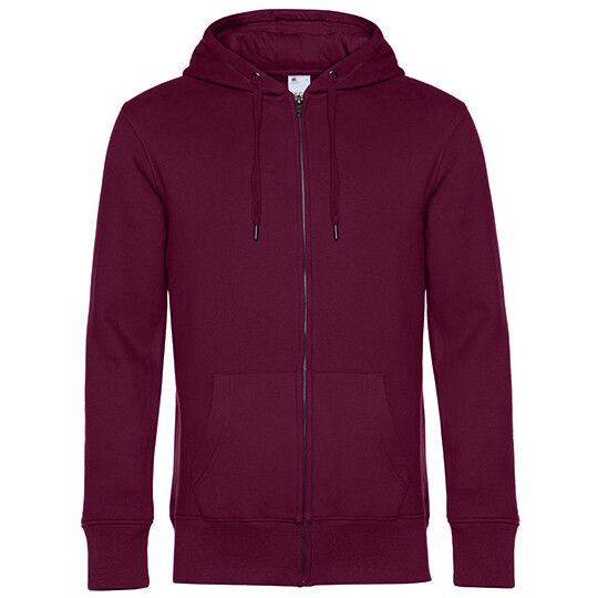 KING Zipped Hood Jacket_° für Herren - dark cherry - 3XL-191