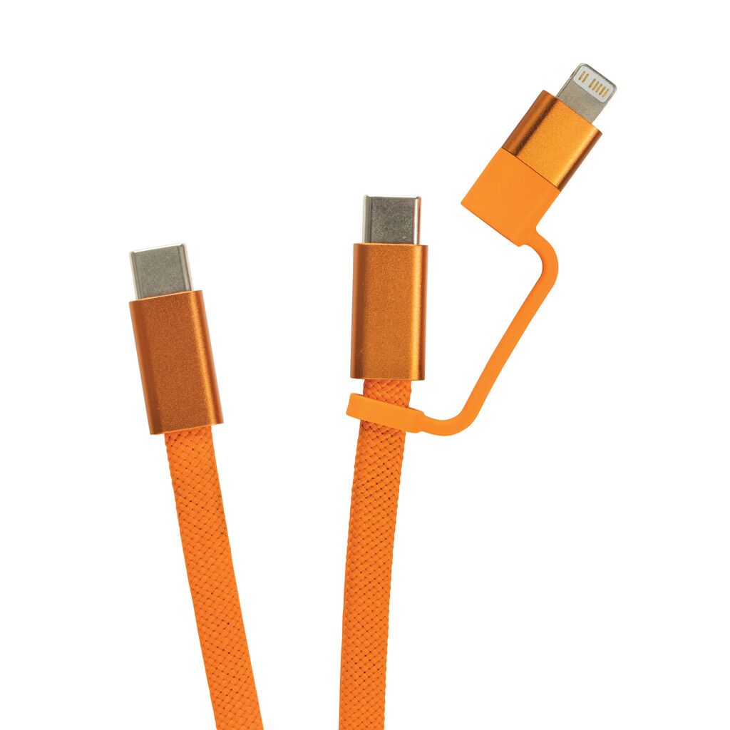 Arc ultradünnes 60W 2-in-1 Magnetkabel - orange-445