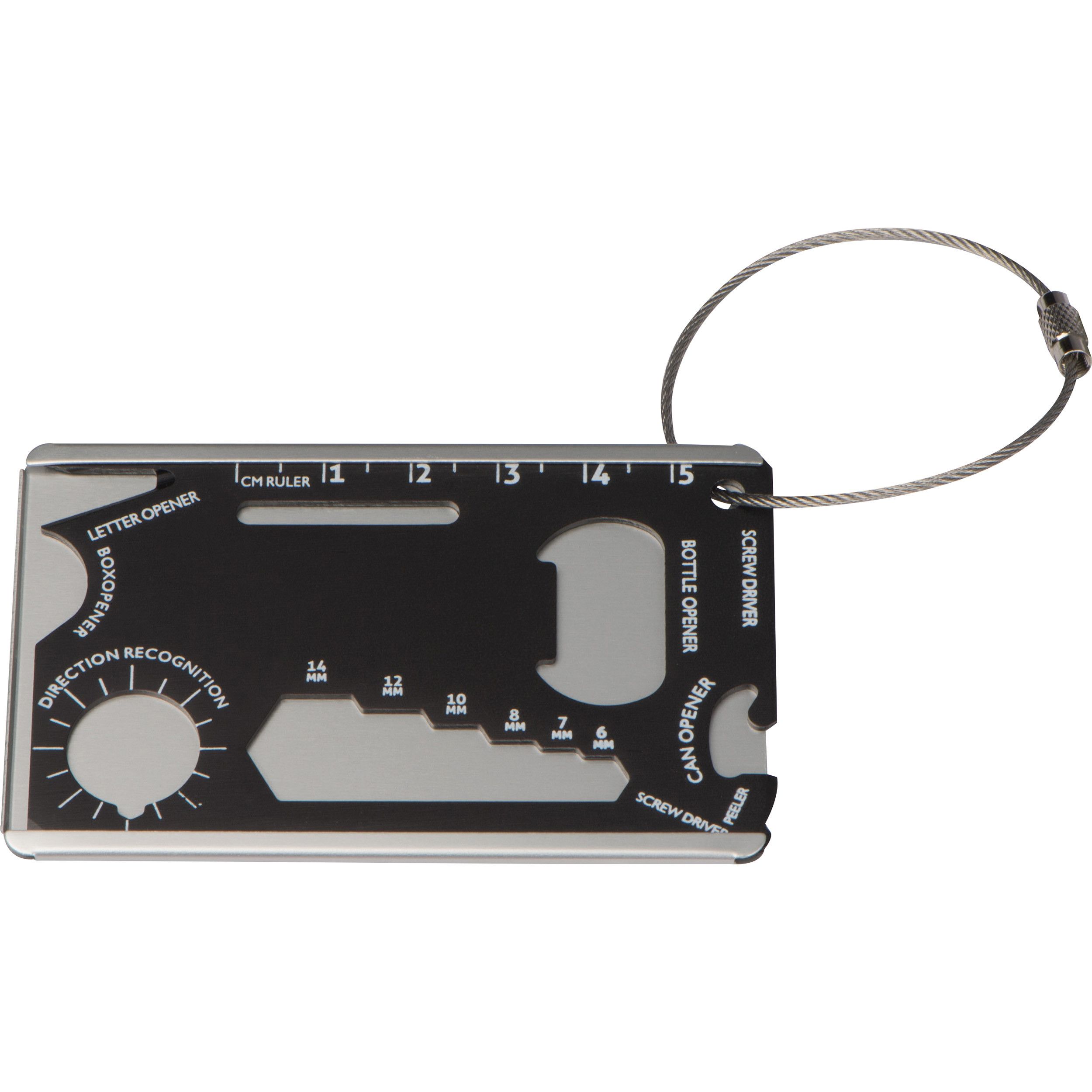 Survival Kofferanhänger aus Aluminium - schwarz-887