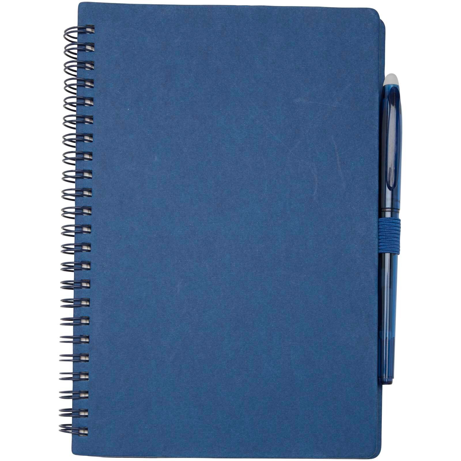 Slate A5 wiederverwendbares Hardcover Notizbuch und Stiftset (schwarze Mine) - navy-373