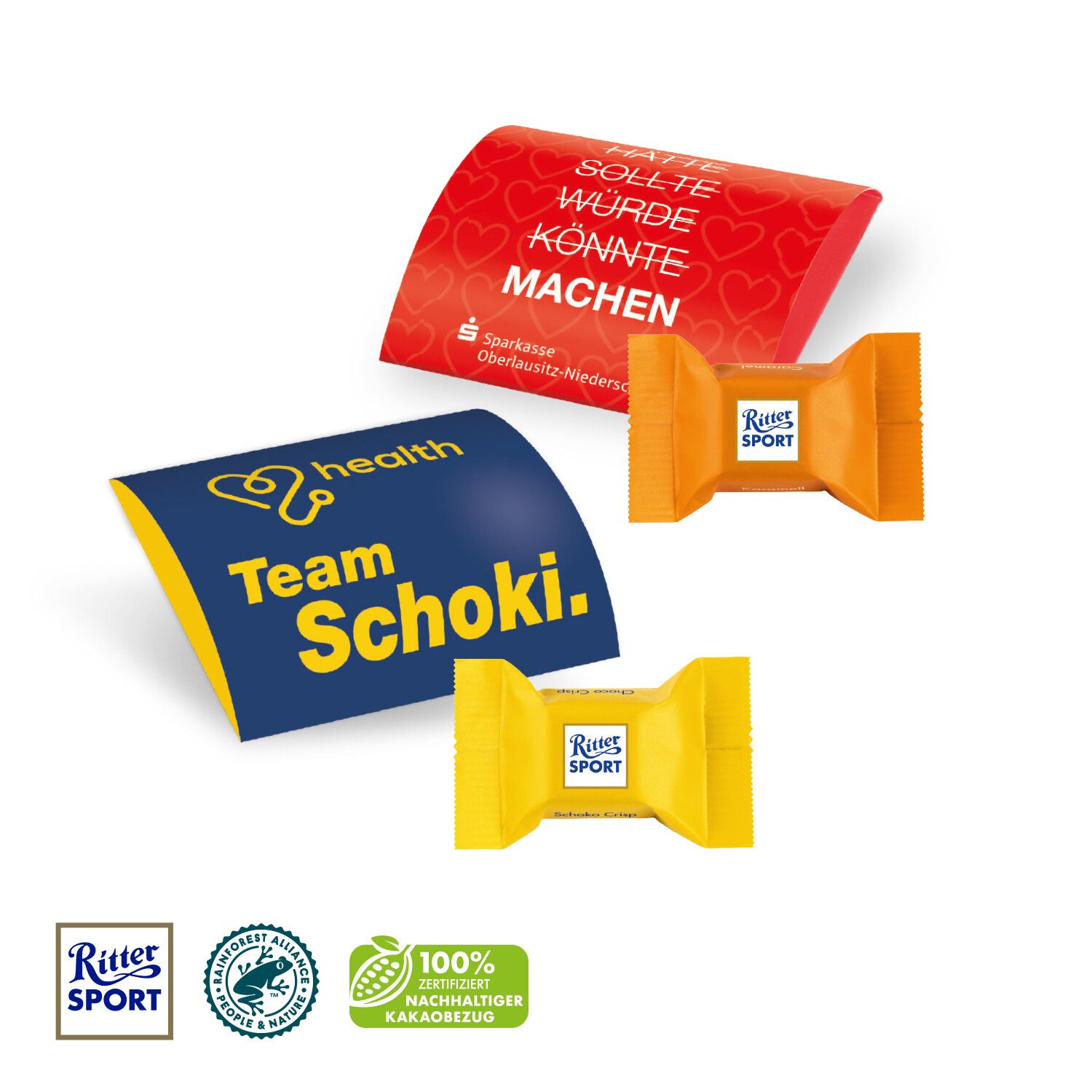 Ritter Sport "Schokowürfel" im Werbebriefchen-884