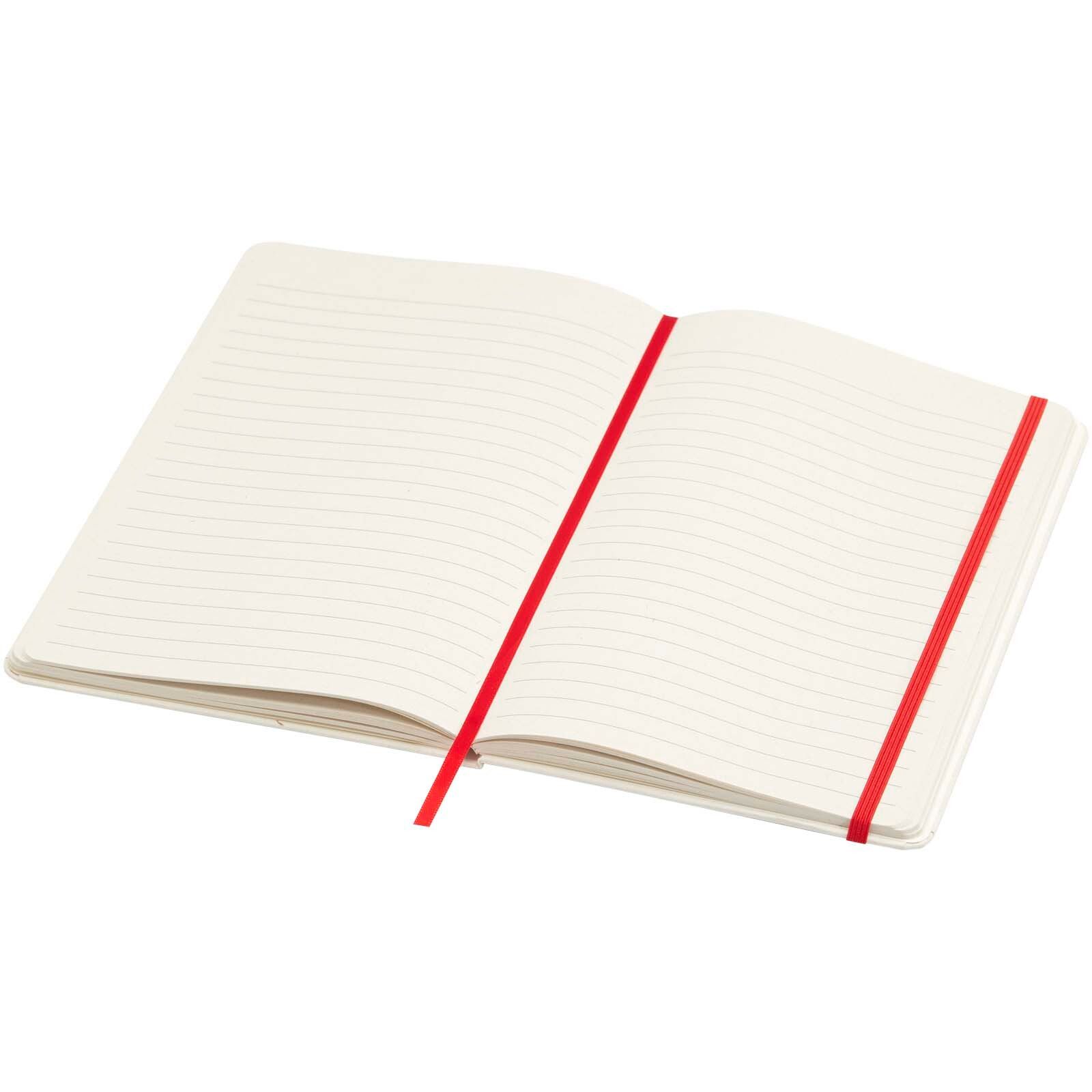Bass A5 recyceltes Notizbuch, liniert - rot-588