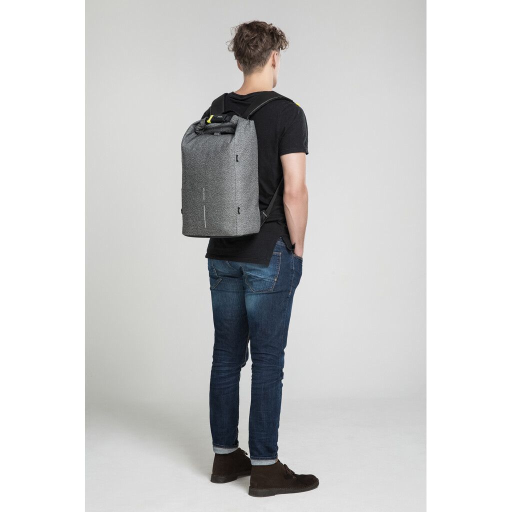 Urban schnitthemmender Anti-Diebstahl-Rucksack - grau-930