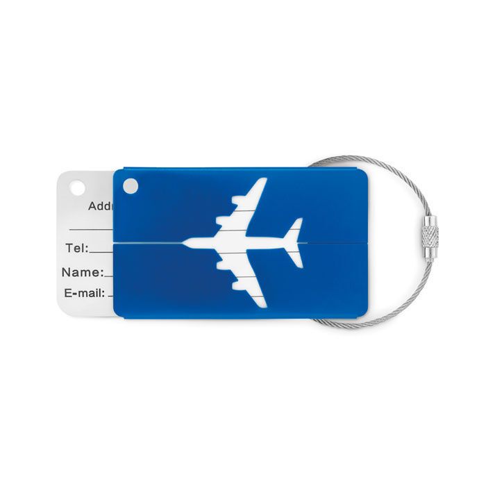 Kofferanhänger aus Aluminium FLY TAG - königsblau-296