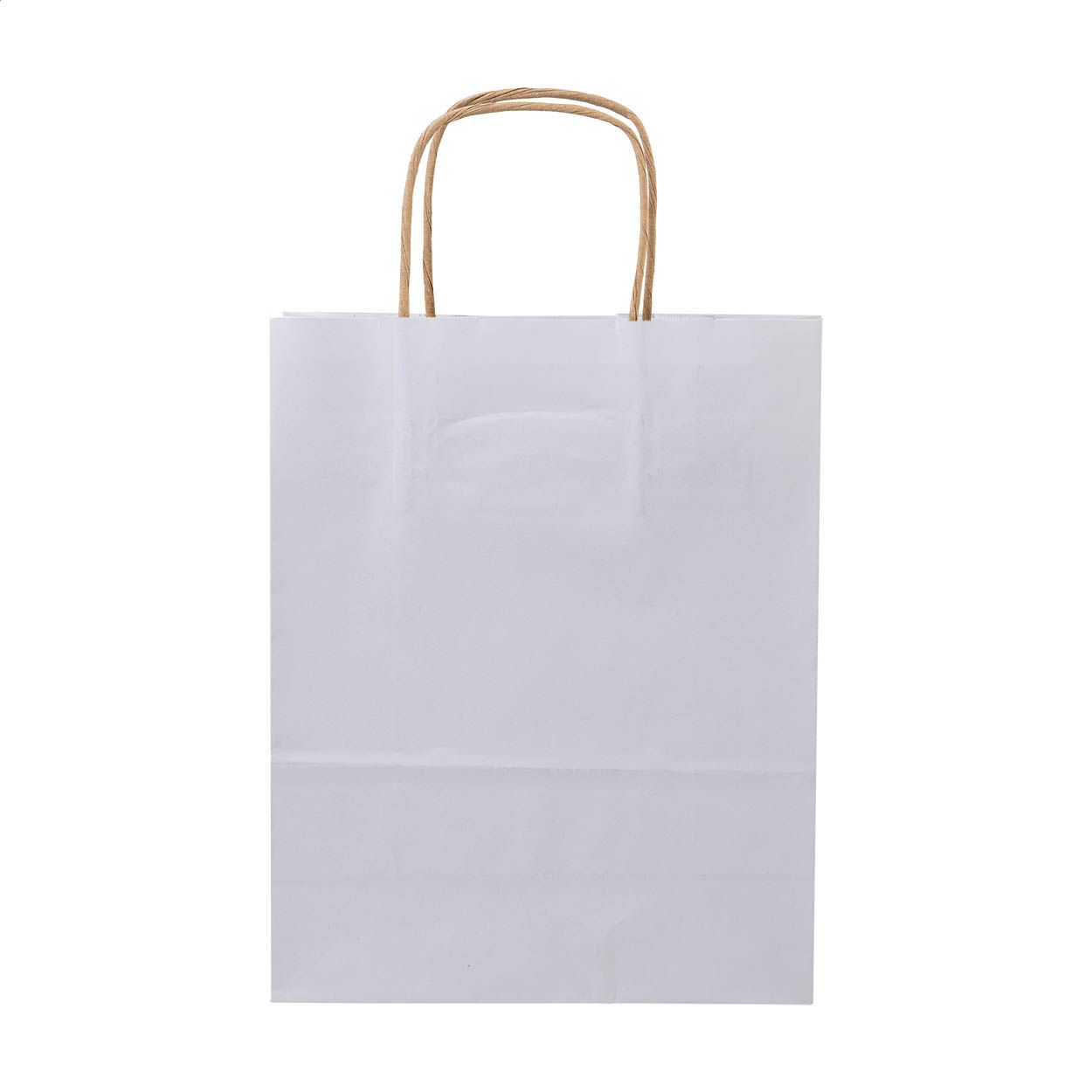 Papbag M Papiergeschenktasche, mittel - weiß-310