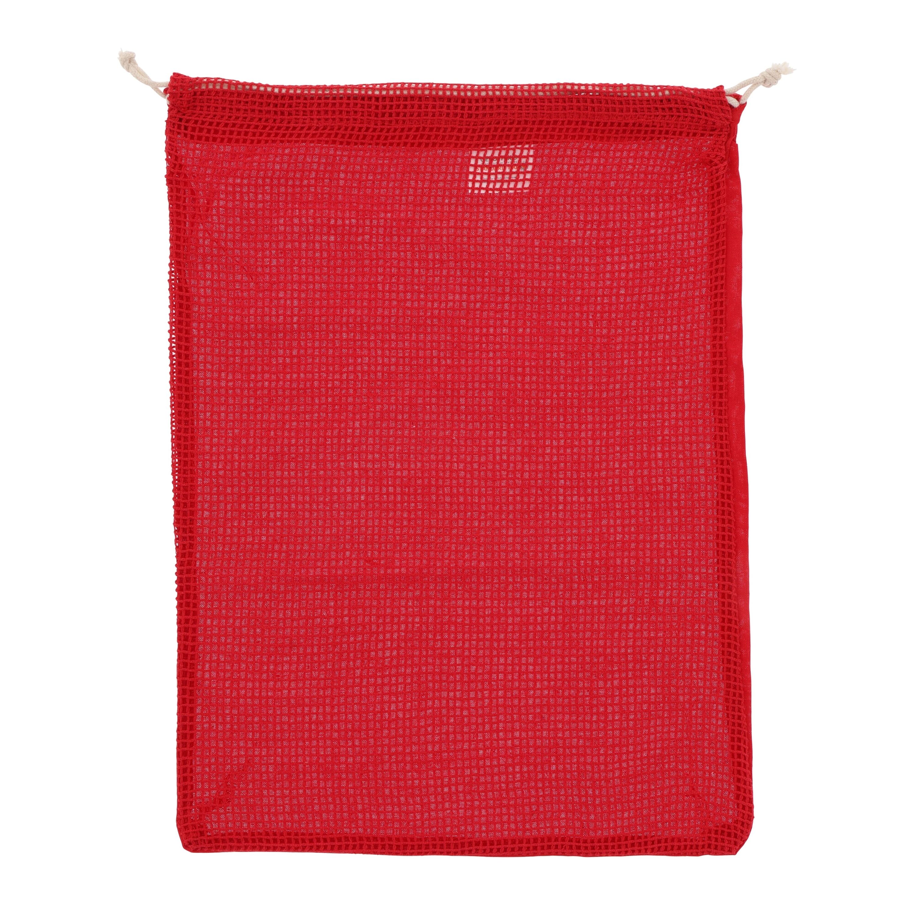 Wiederverwendbare Lebensmitteltasche OEKO-TEX® Baumwolle 30x40cm - rot-813