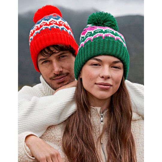 Retro Ski Beanie - alpine racer-485