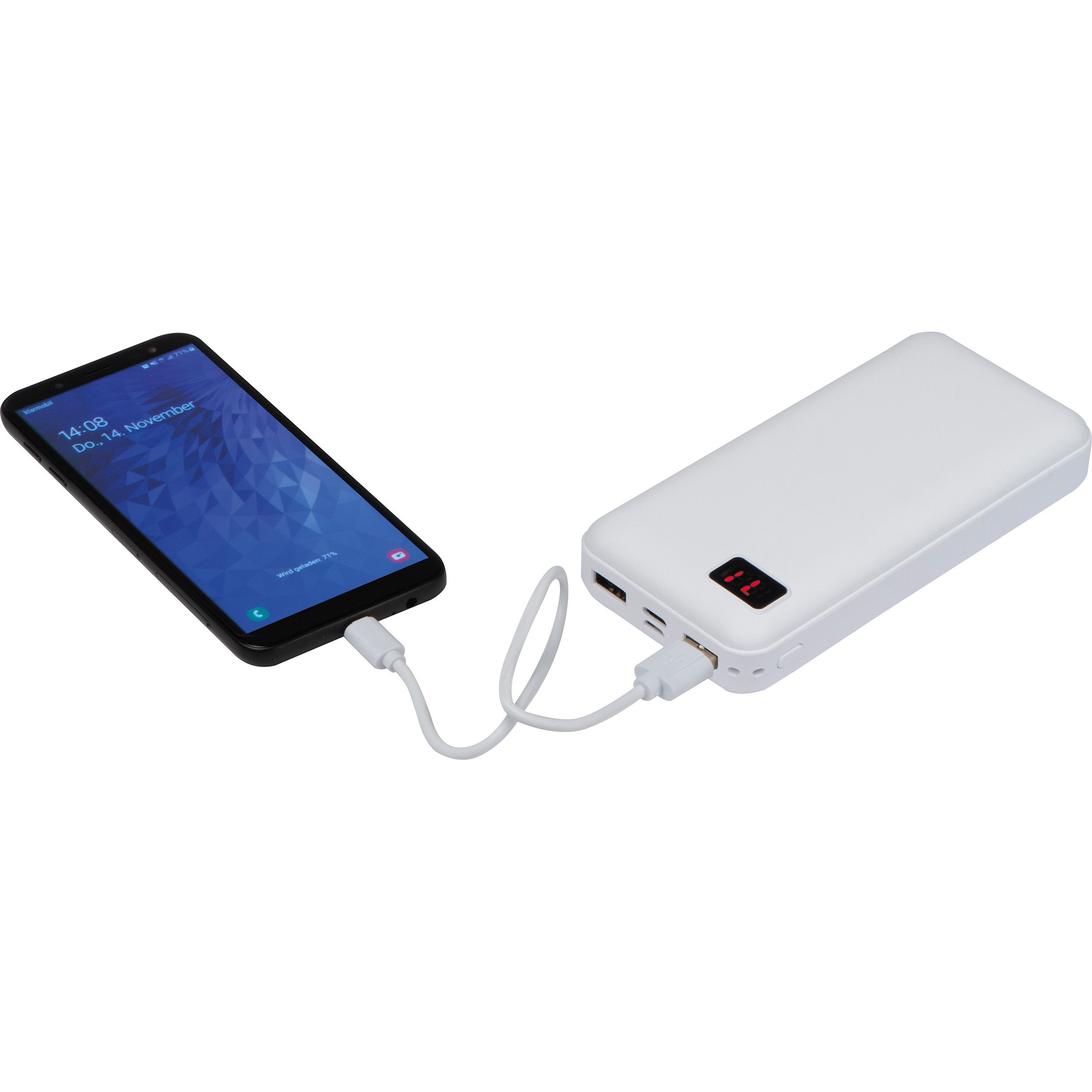 Powerbank 20.000mAh Cracow - weiß-504