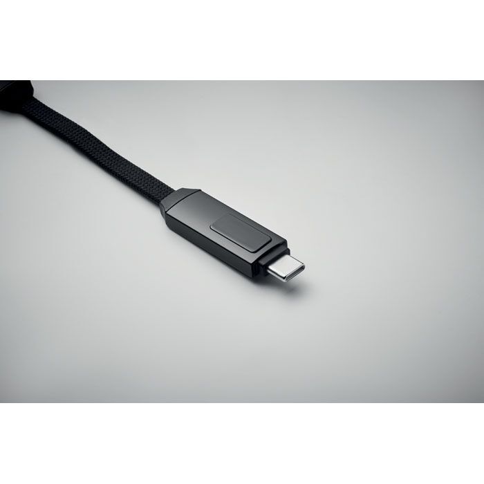 60W Schlüsselring-Ladekabel KEYSTO - schwarz-734
