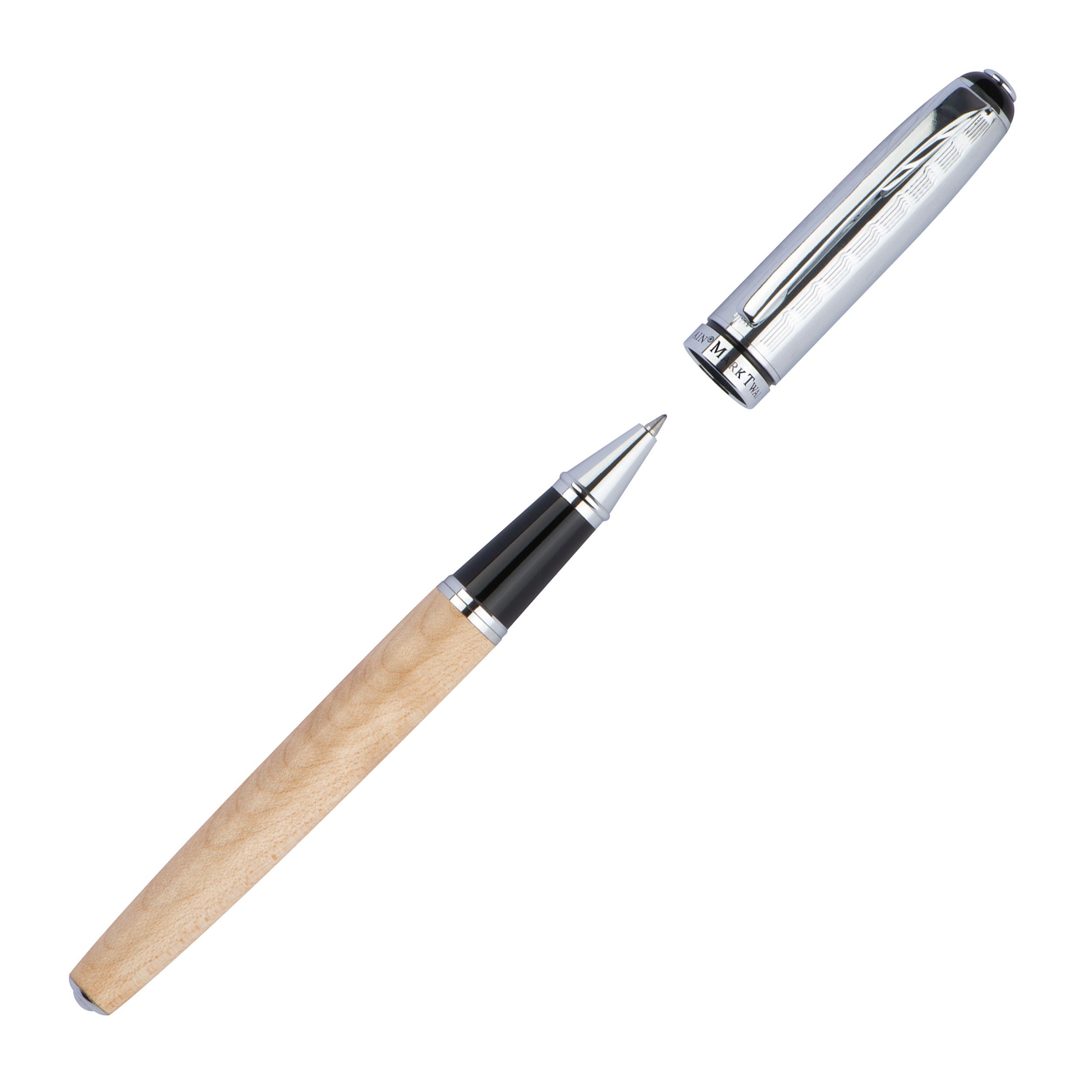 Mark Twain Schreibset aus Holz - beige-811